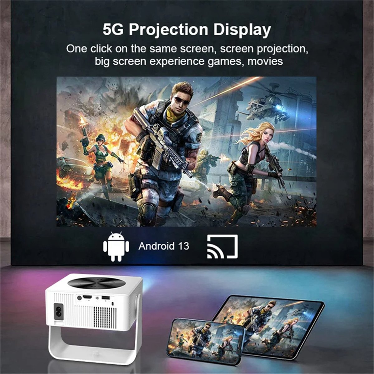 Home Cinema Outdoor - Top Projector 4K T1pro 250 ANSI