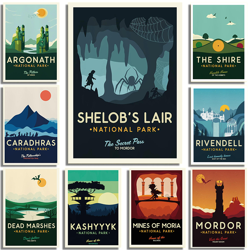 Home Cinema Wall Art - Popular Classic Movies Such As The
