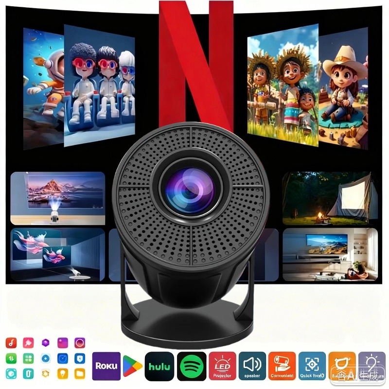 Home Cinema Outdoor - RUSMR Projector RY008 PRO 4K Android