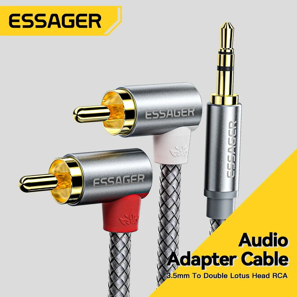 Home Cinema Ampli - Essager 90 ° Angle RCA Audio