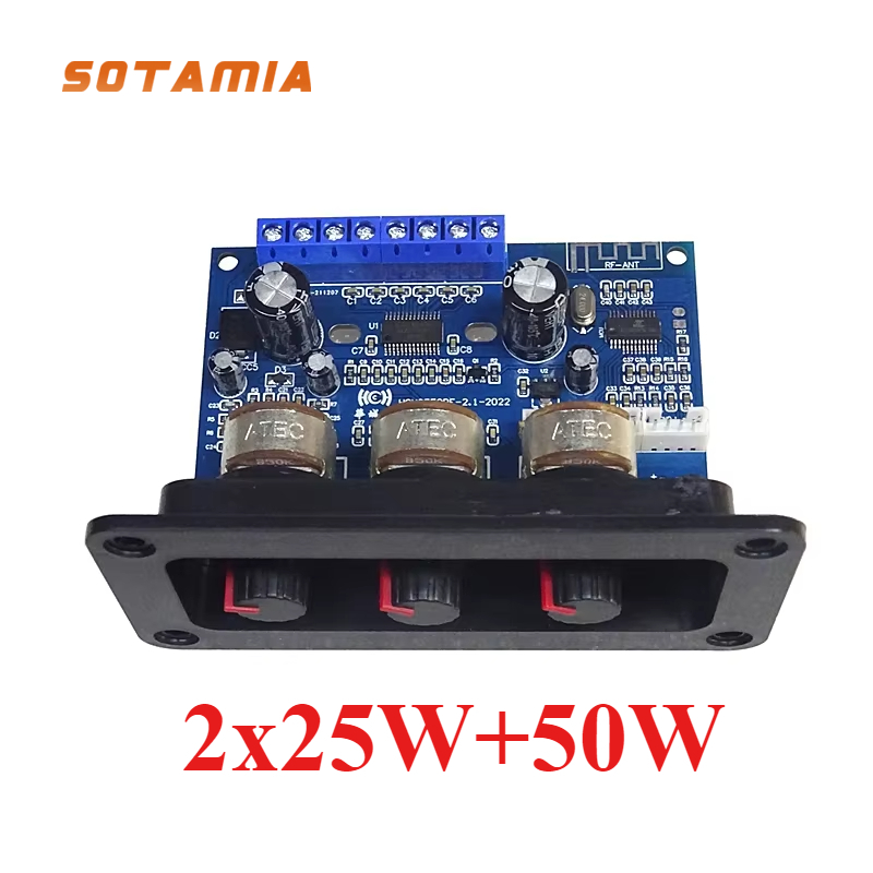 Home Cinema Ampli - SOTAMIA Bluetooth 5.0 Power Amplifier Audio