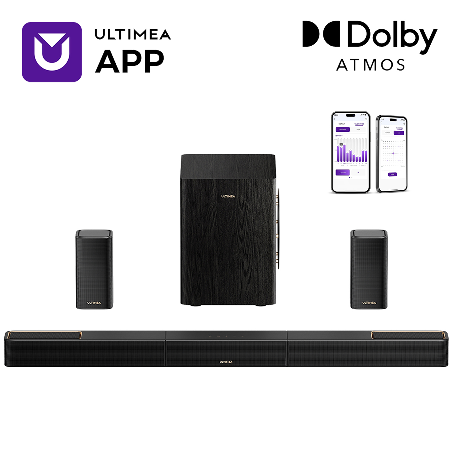 Home Cinema Sound System - ULTIMEA 5.1.2 Surround Sound System Sound