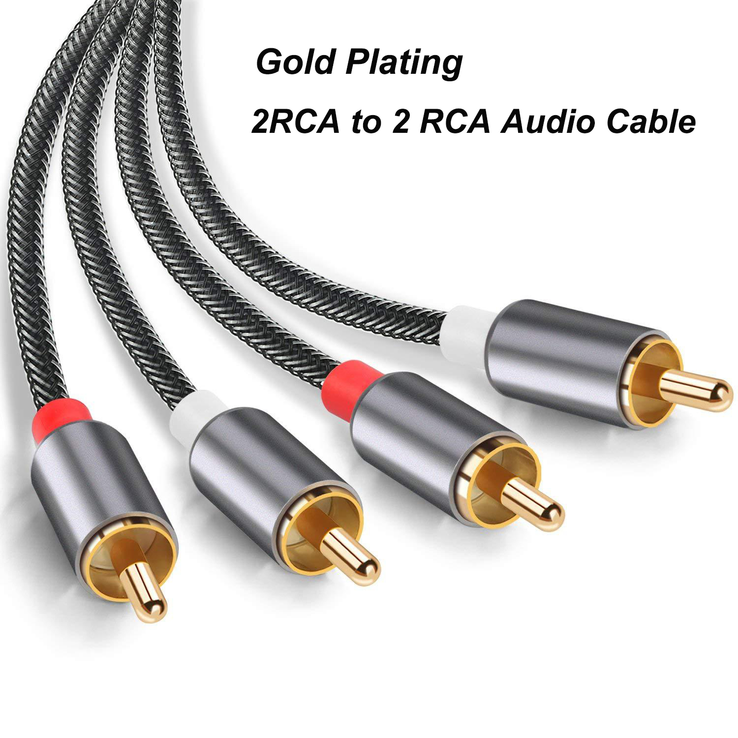 Home Cinema Ampli - 2RCA To 2 RCA Male To