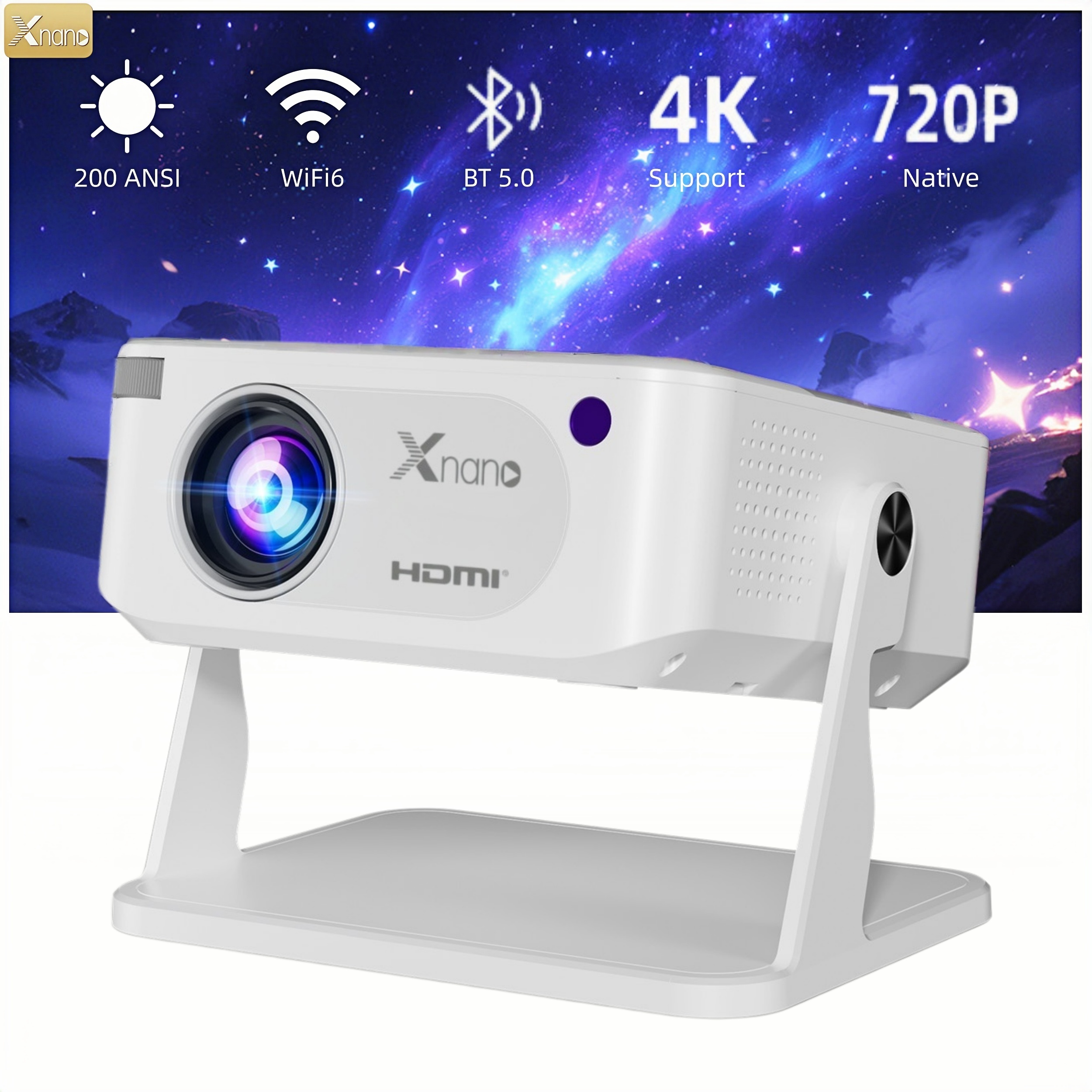 Home Cinema Outdoor - Xnano Projector HA109 4K Android 11