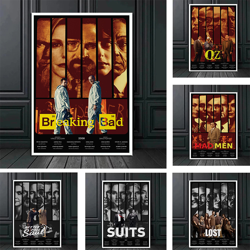 Home Cinema Wall Art - Vintage Classic Film High-end Posters Set