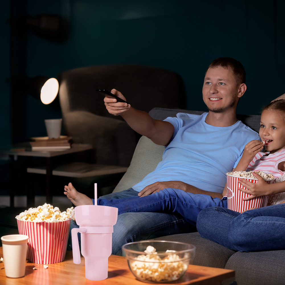 1000ML 2 In 1 Snack Cups with  - Home Cinema Kids ulasan dan harga
