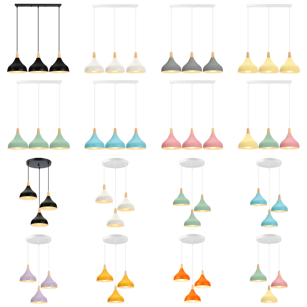 Nordic Wood LED Pendant Lights - Home Cinema Glasses ulasan dan harga