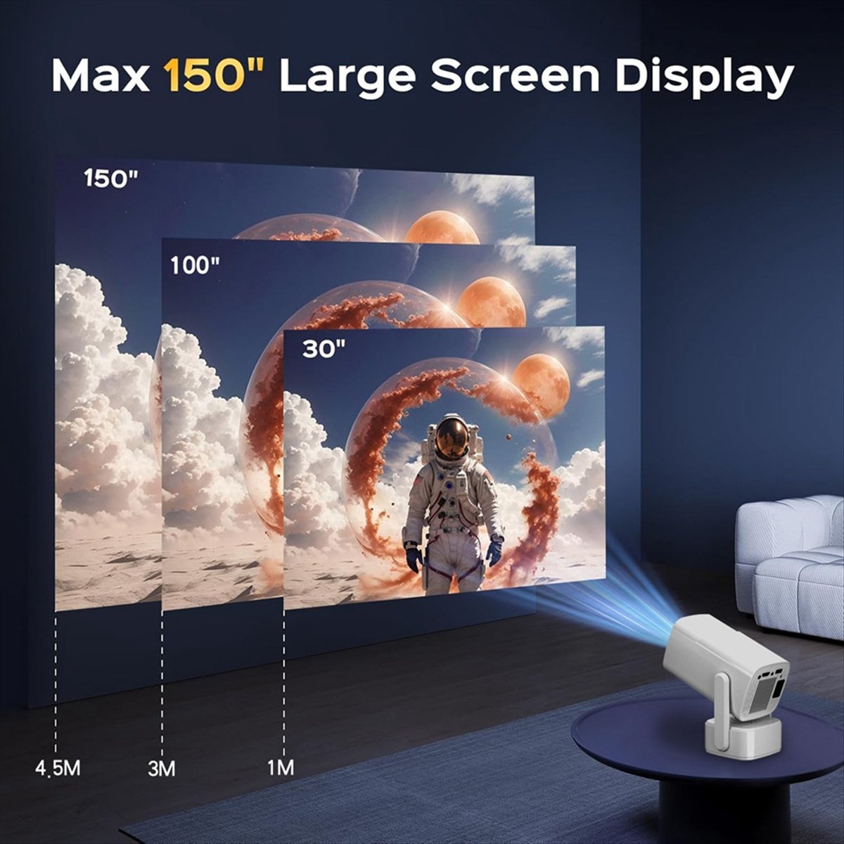 Top Y7S Mini Smart Projector 4 - Home Cinema Outdoor ulasan dan harga