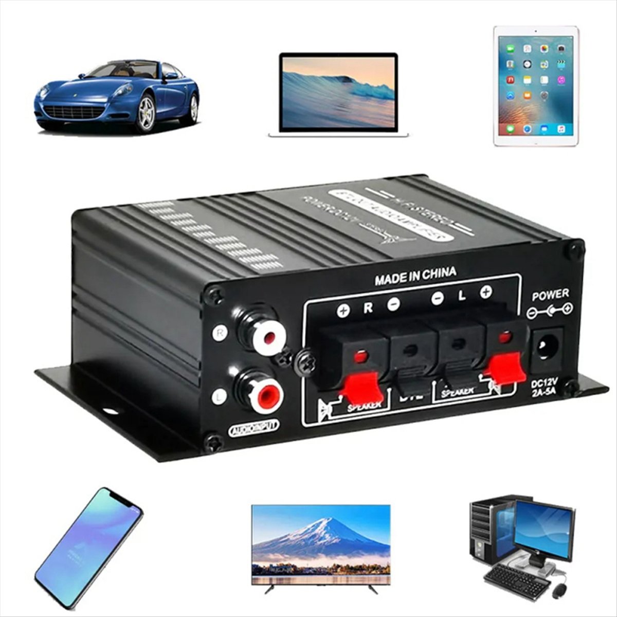 -270 HIFI Amplifier 2.0 Channe - Home Cinema Sound System ulasan dan harga