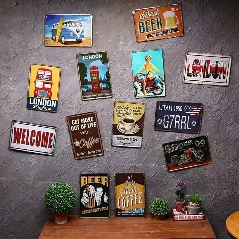 （2D Tin painting）Avivi Blue Dr - Home Cinema Wall Art ulasan dan harga