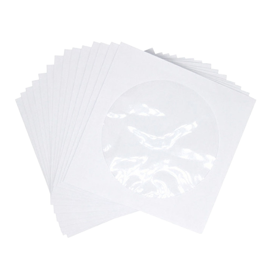 100Pcs Cd Storage Bags Transpa - Home Cinema Dvd ulasan dan harga