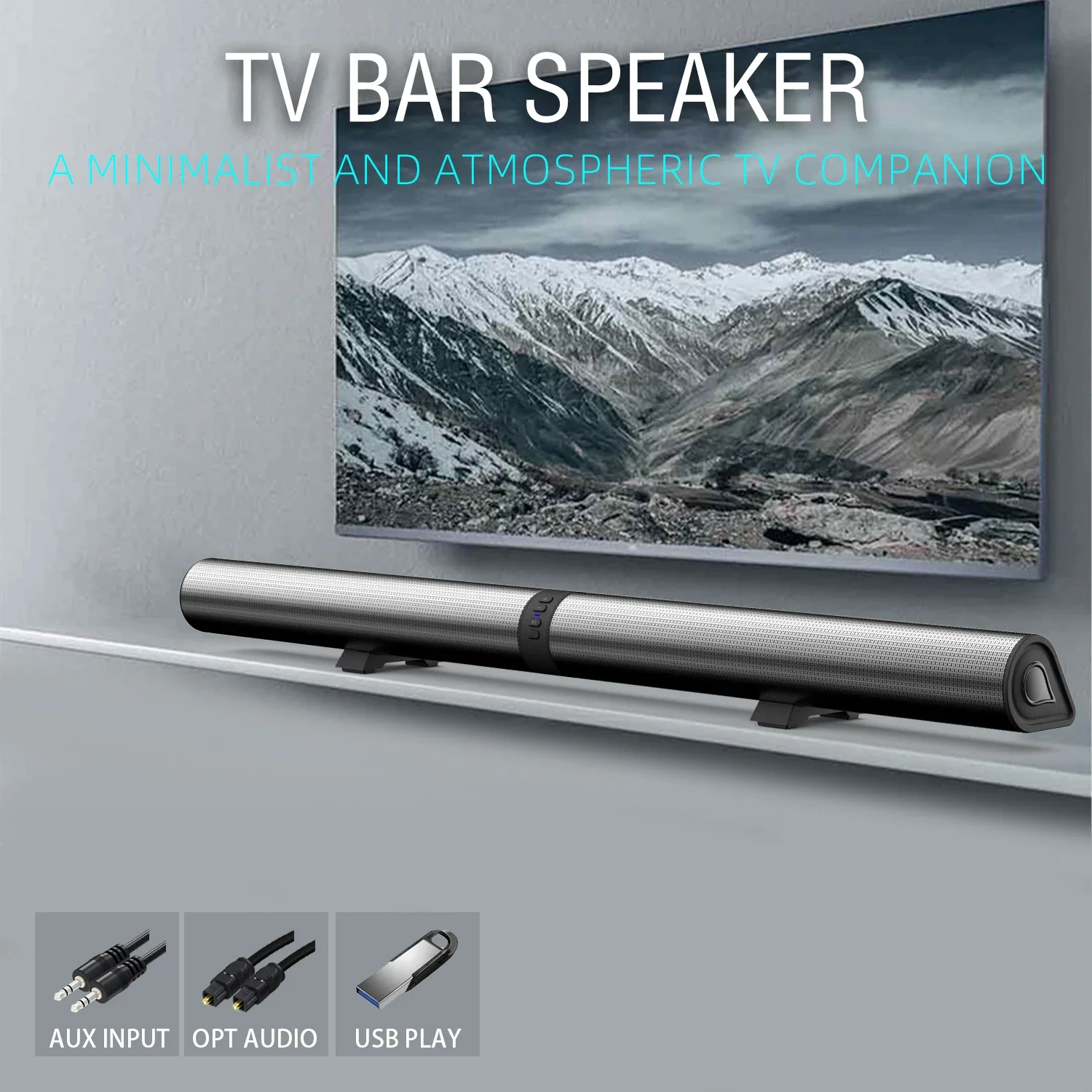 FM Soundbar TV Bluetooth Speak - Home Cinema Sound System ulasan dan harga