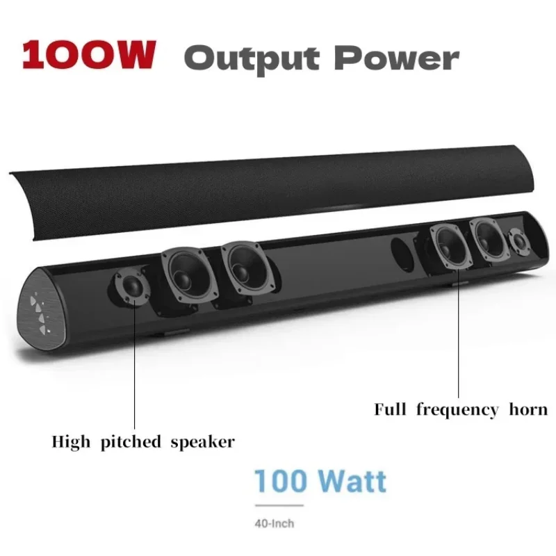 Powerful TV Soundbar Wired 100 - Home Cinema Sound System ulasan dan harga