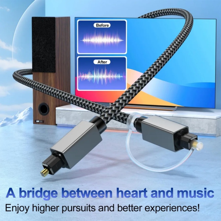 Digital Optical Audio Cable 3m - Home Cinema Dvd ulasan dan harga
