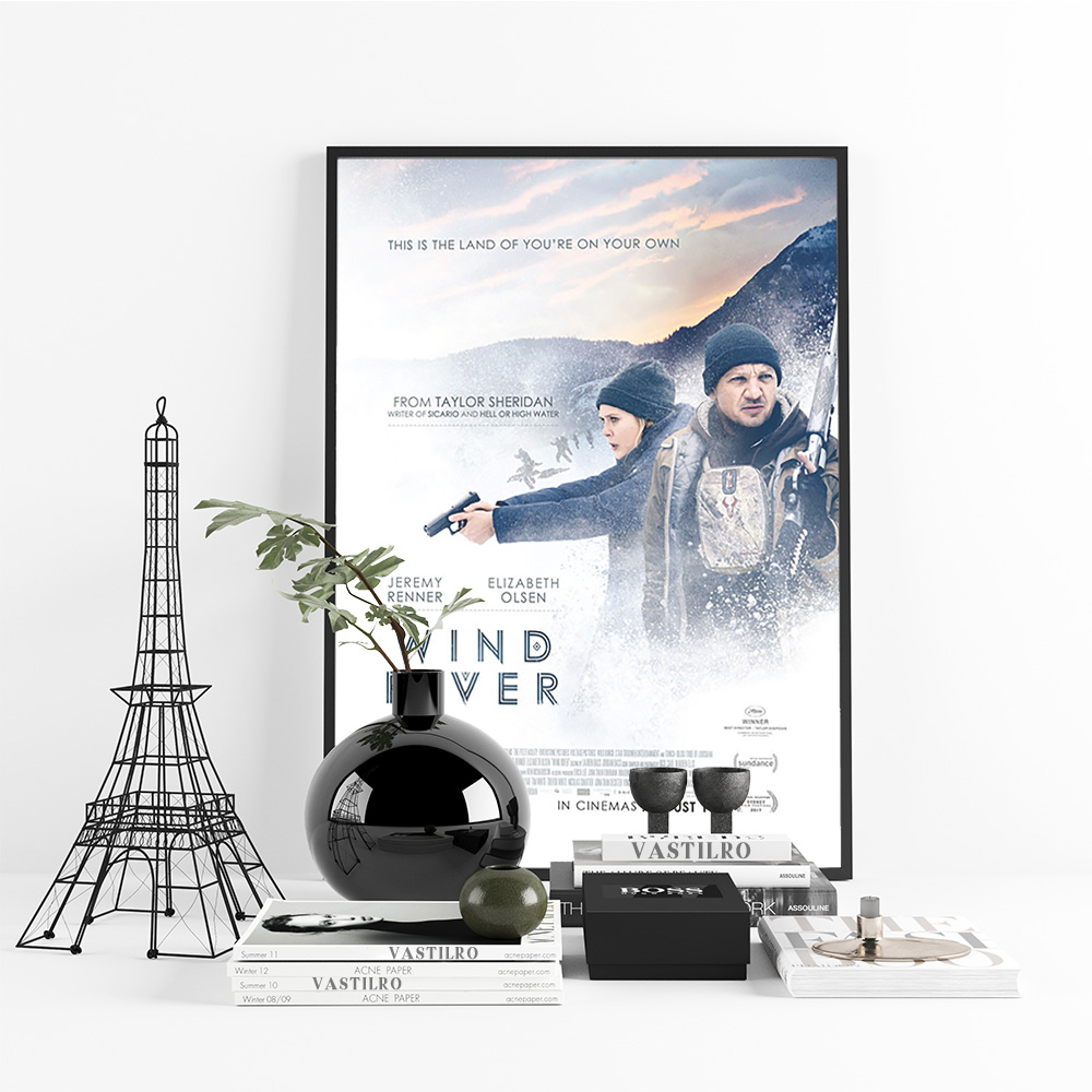Wind River Movie Poster Film W - Home Cinema Wall Art ulasan dan harga