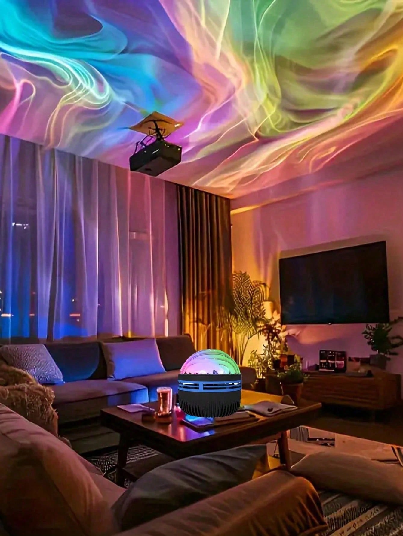 1pc LED Northern Lights Aurora - Home Cinema Galaxy ulasan dan harga