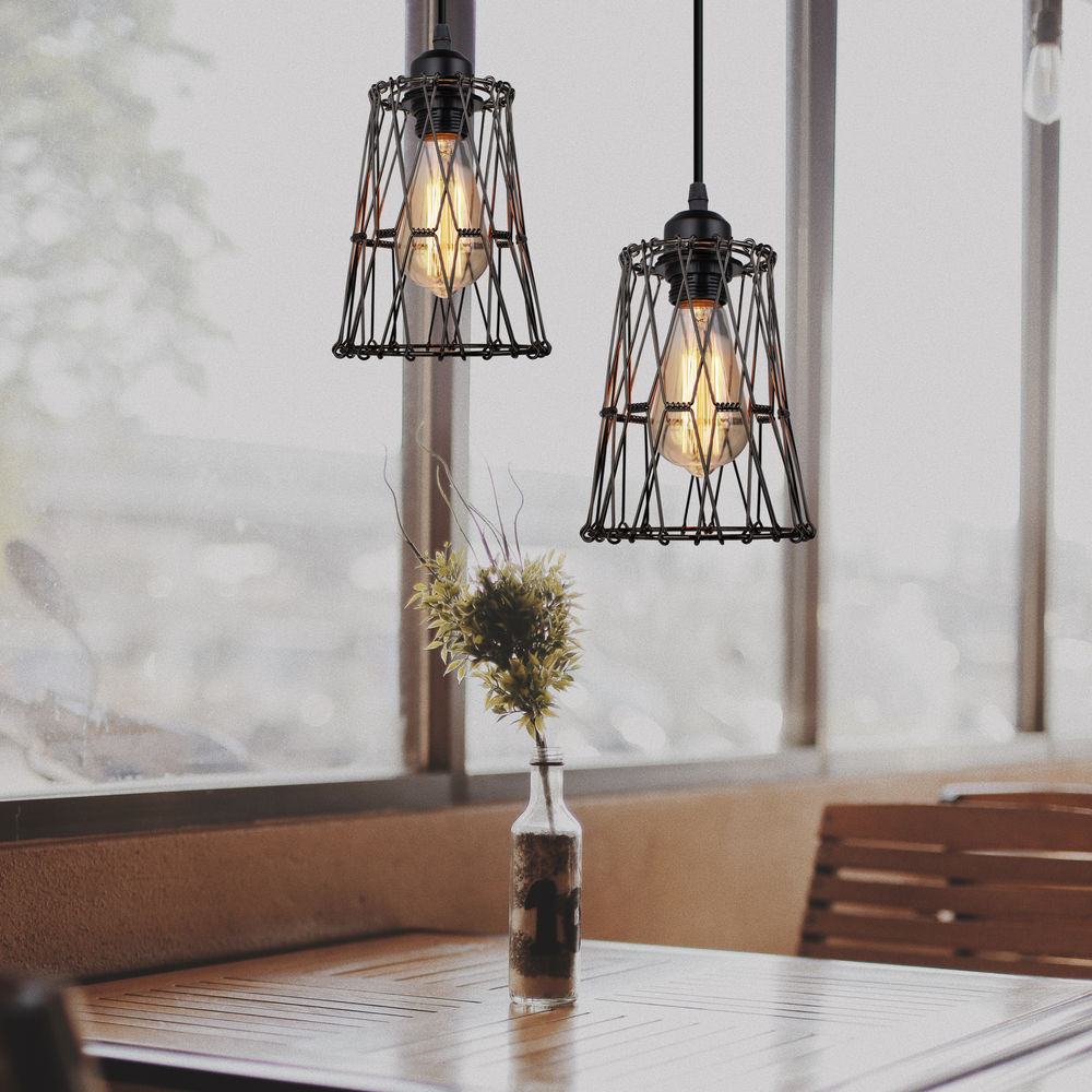 Vintage Pendant Light Metal La - Home Cinema Glasses ulasan dan harga