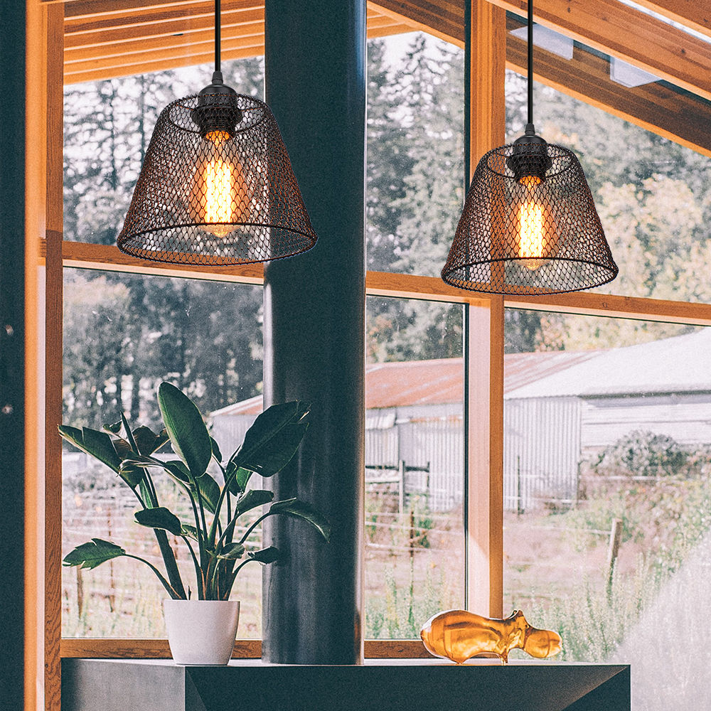 Vintage Pendant Light Metal La - Home Cinema Glasses ulasan dan harga