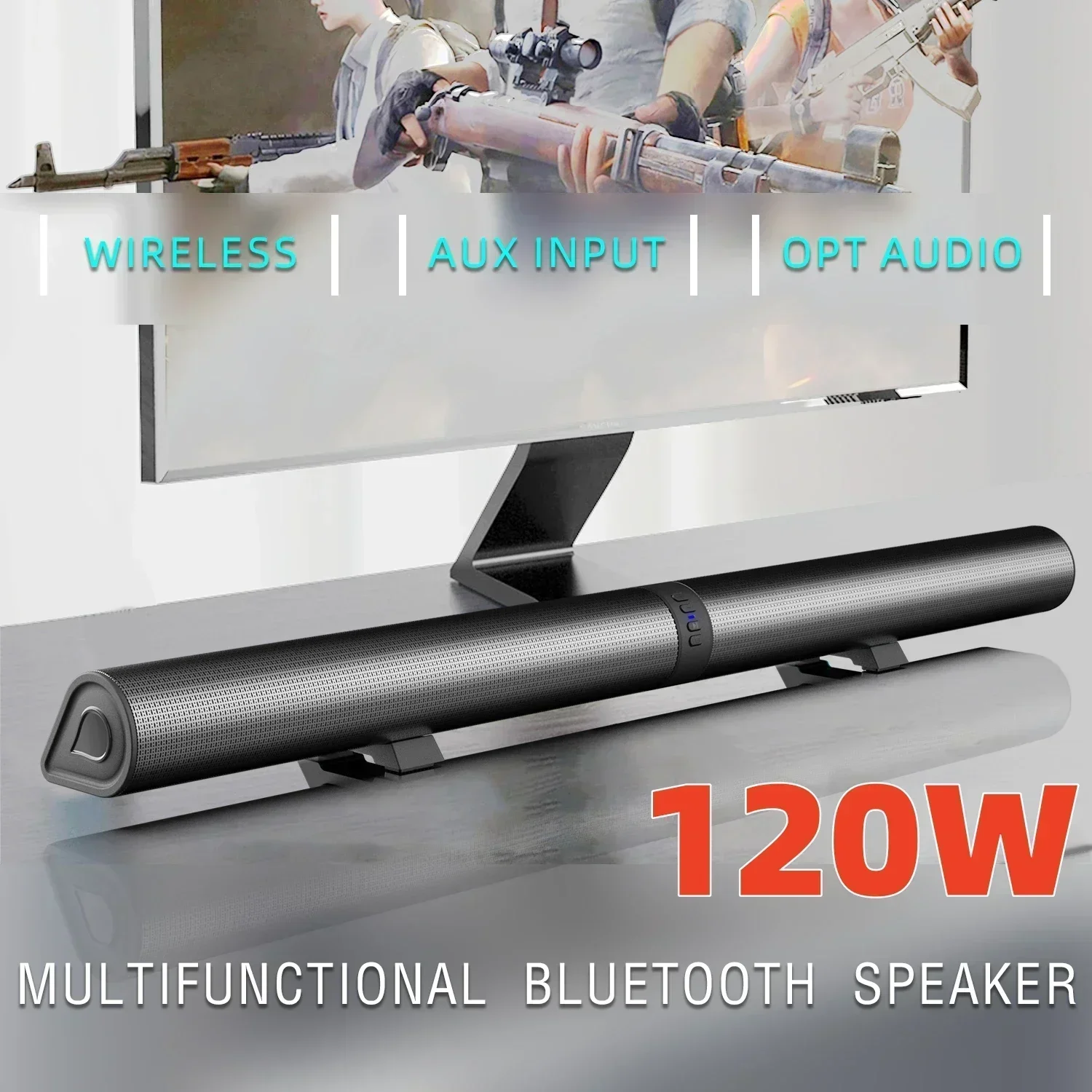 120W BS-56 TV Bluetooth Speake - Home Cinema Sound System ulasan dan harga