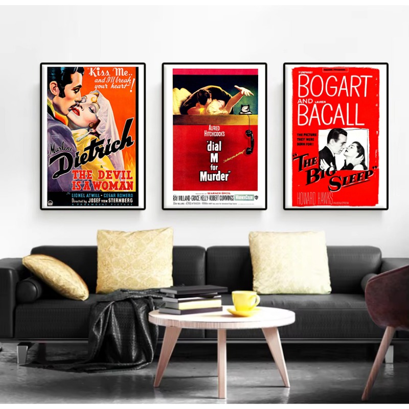 Vintage American Classic Love  - Home Cinema Wall Art ulasan dan harga
