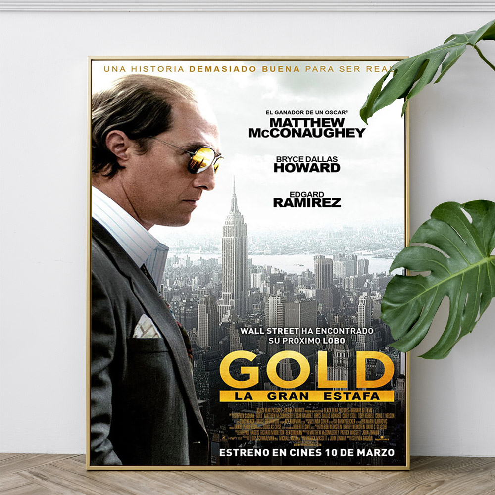 Gold Survival Thriller Film Po - Home Cinema Wall Art ulasan dan harga
