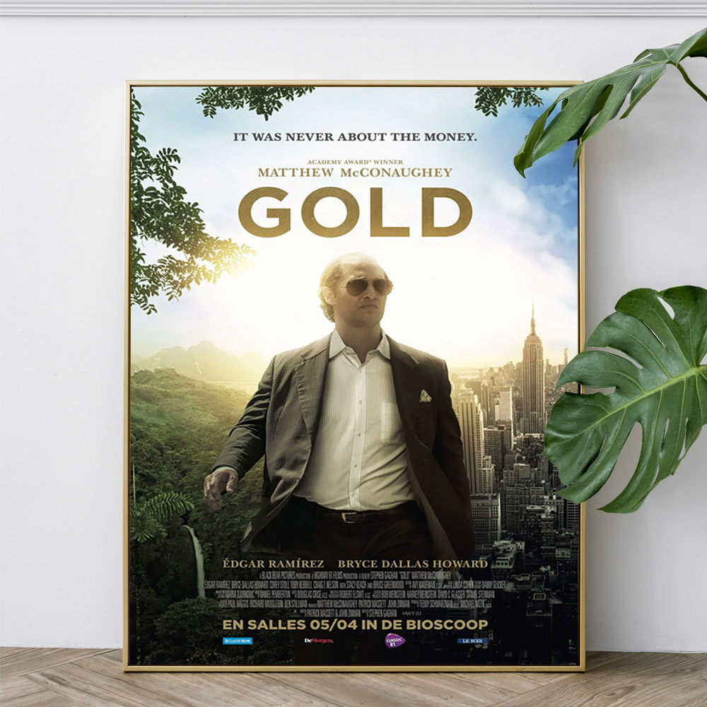 Gold Survival Thriller Film Po - Home Cinema Wall Art ulasan dan harga