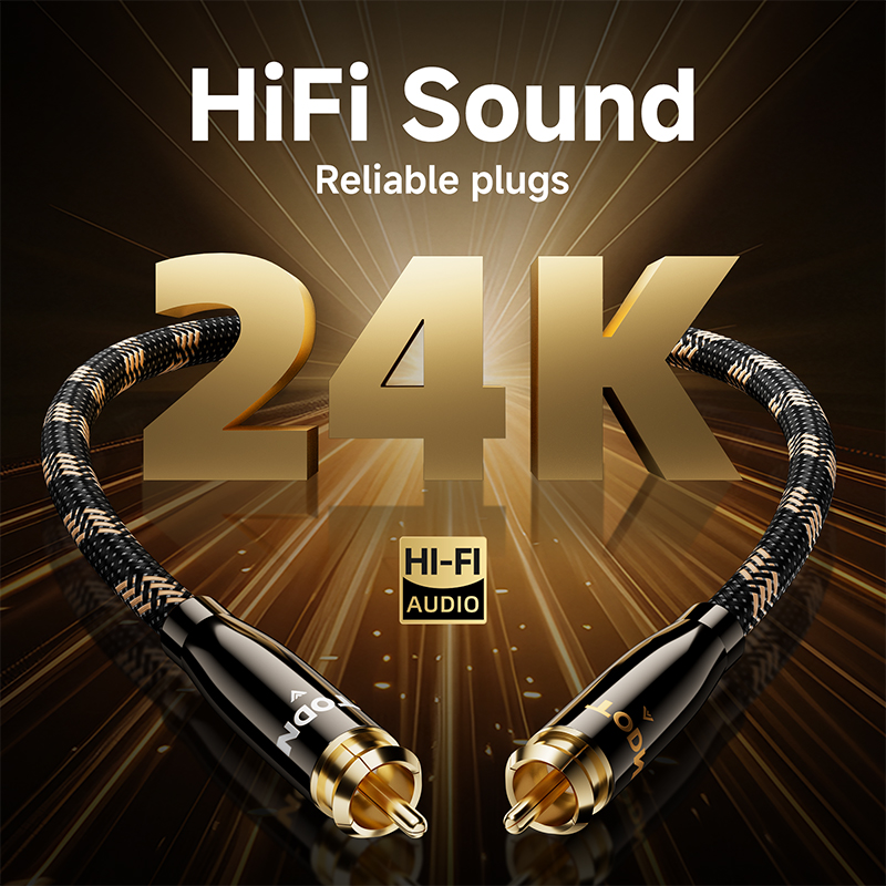 TODN RCA Cable HiFi Stereo 3.5 - Home Cinema Ampli ulasan dan harga