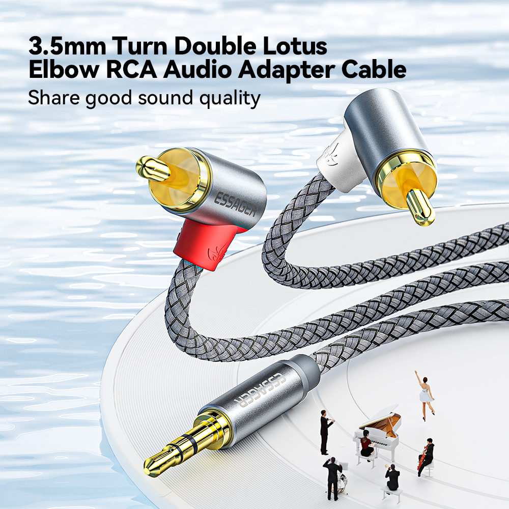 Essager 90 ° Angle RCA Audio S - Home Cinema Ampli ulasan dan harga
