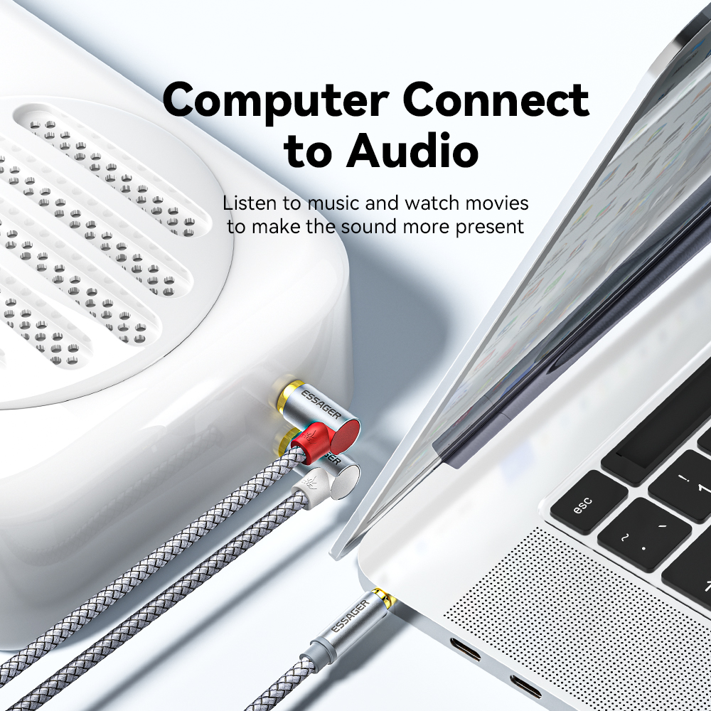 Essager 90 ° Angle RCA Audio S - Home Cinema Ampli ulasan dan harga