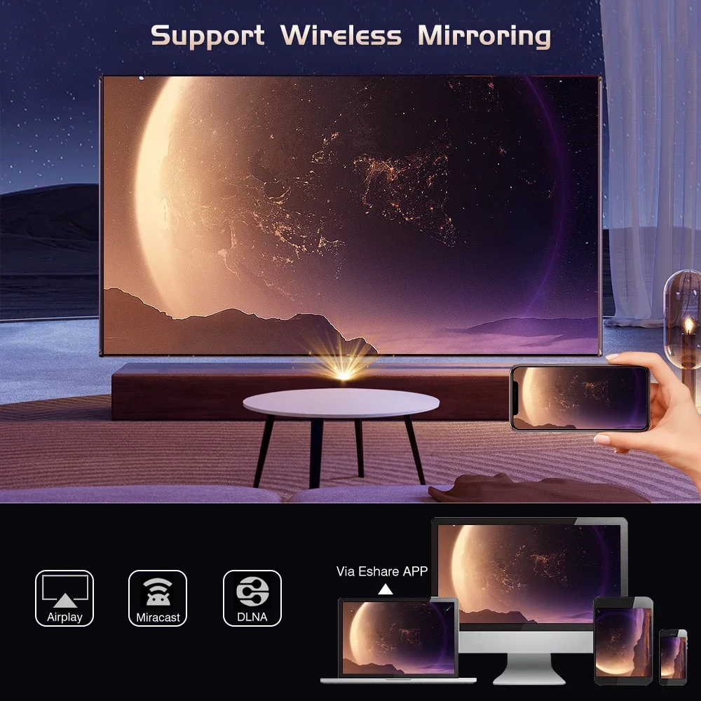 ET31Portable Mini Hd 1080P 4K  - Home Cinema Outdoor ulasan dan harga