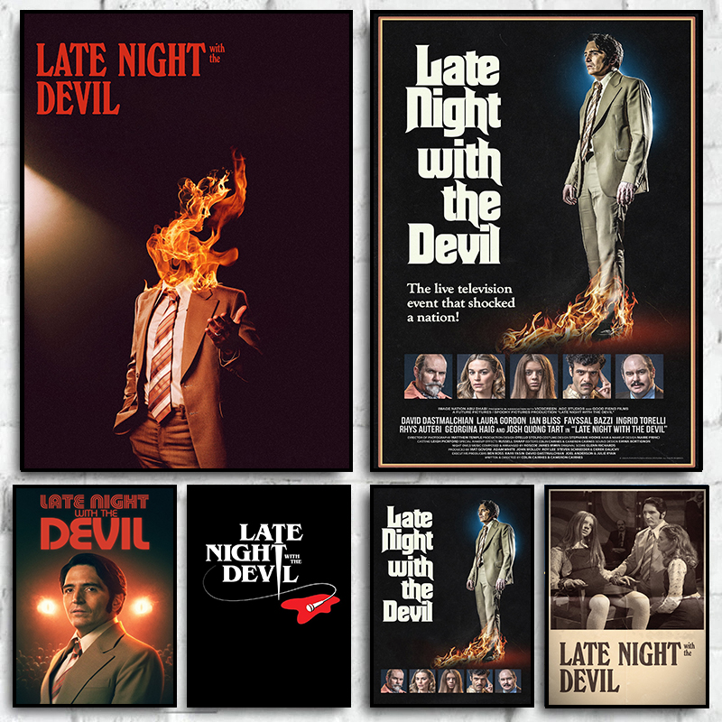 Late Night with The Devil New  - Home Cinema Wall Art ulasan dan harga