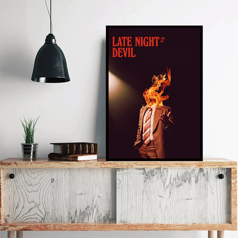 Late Night with The Devil New  - Home Cinema Wall Art ulasan dan harga