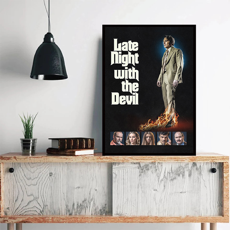 Late Night with The Devil New  - Home Cinema Wall Art ulasan dan harga