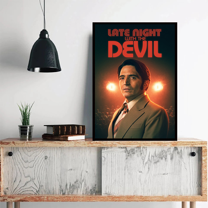 Late Night with The Devil New  - Home Cinema Wall Art ulasan dan harga