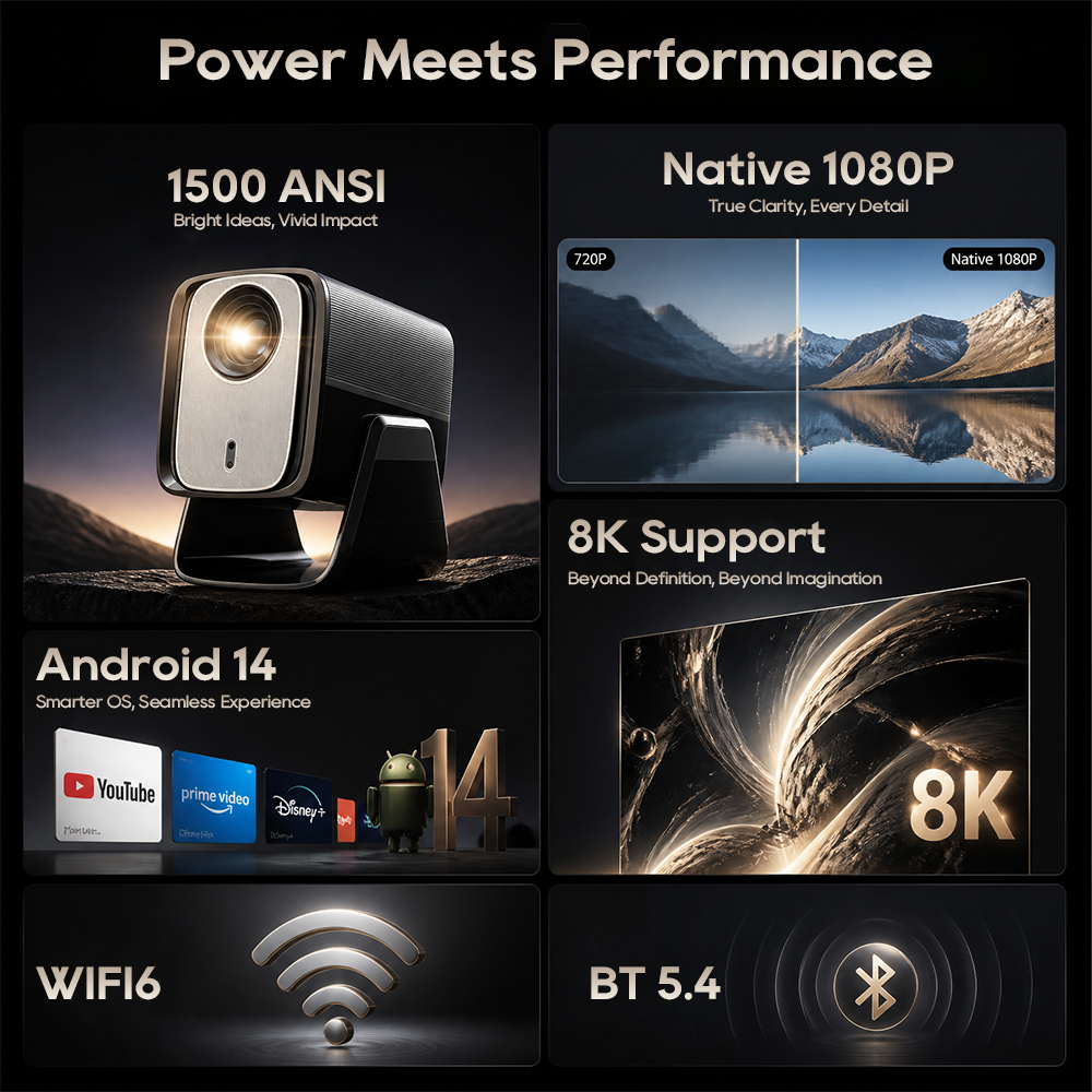 LYNCast Smart Projector with W - Home Cinema Sound System ulasan dan harga