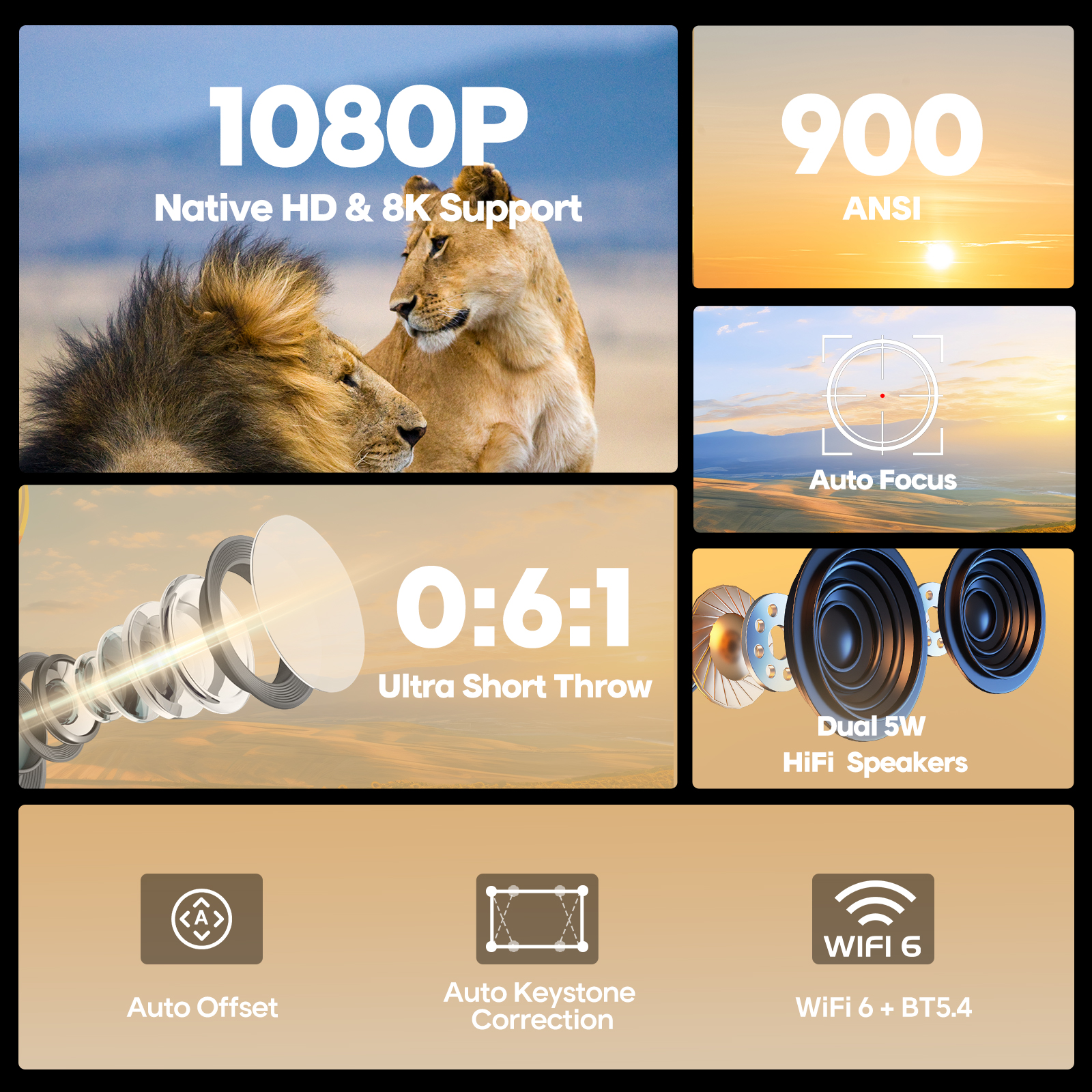Magcubic Auto Focus Android 14 - Home Cinema Movies ulasan dan harga