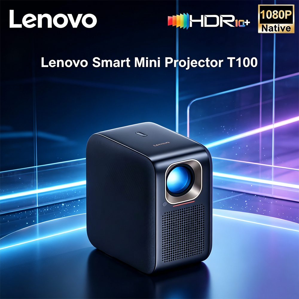 Lenovo T100 1080P Projector Fu - Home Cinema Movies ulasan dan harga