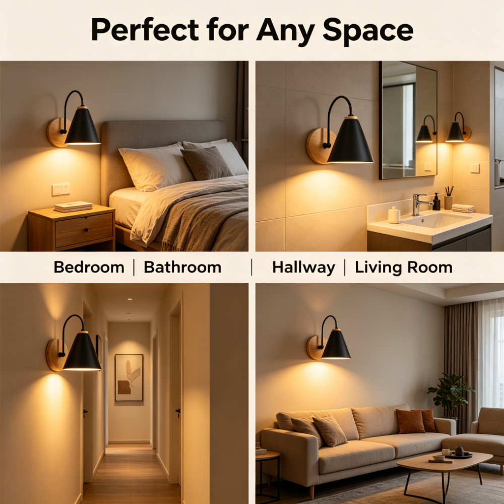 JOYINLED 1/2PCS Wall Sconce Li - Home Cinema Glasses ulasan dan harga