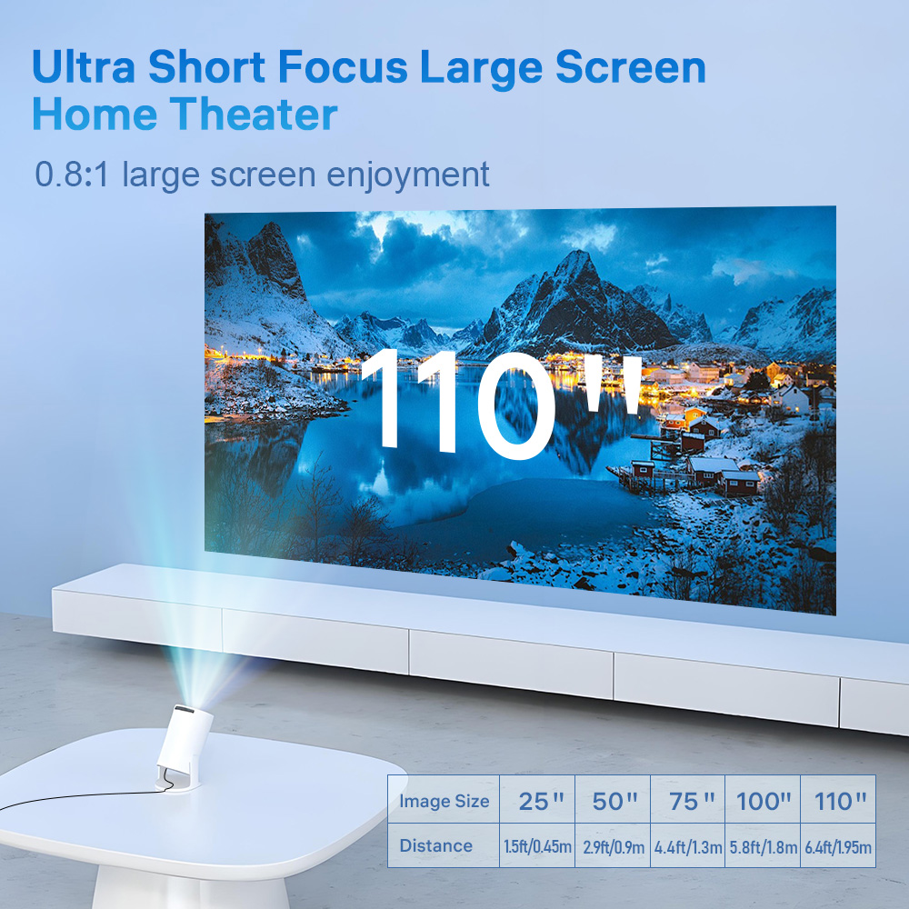 LynCast Projector X1BQ 4K Andr - Home Cinema Outdoor ulasan dan harga