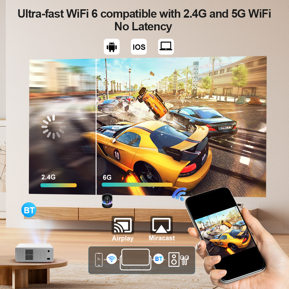 ThundeaL TD95W Projector 4K Fu - Home Cinema Outdoor ulasan dan harga