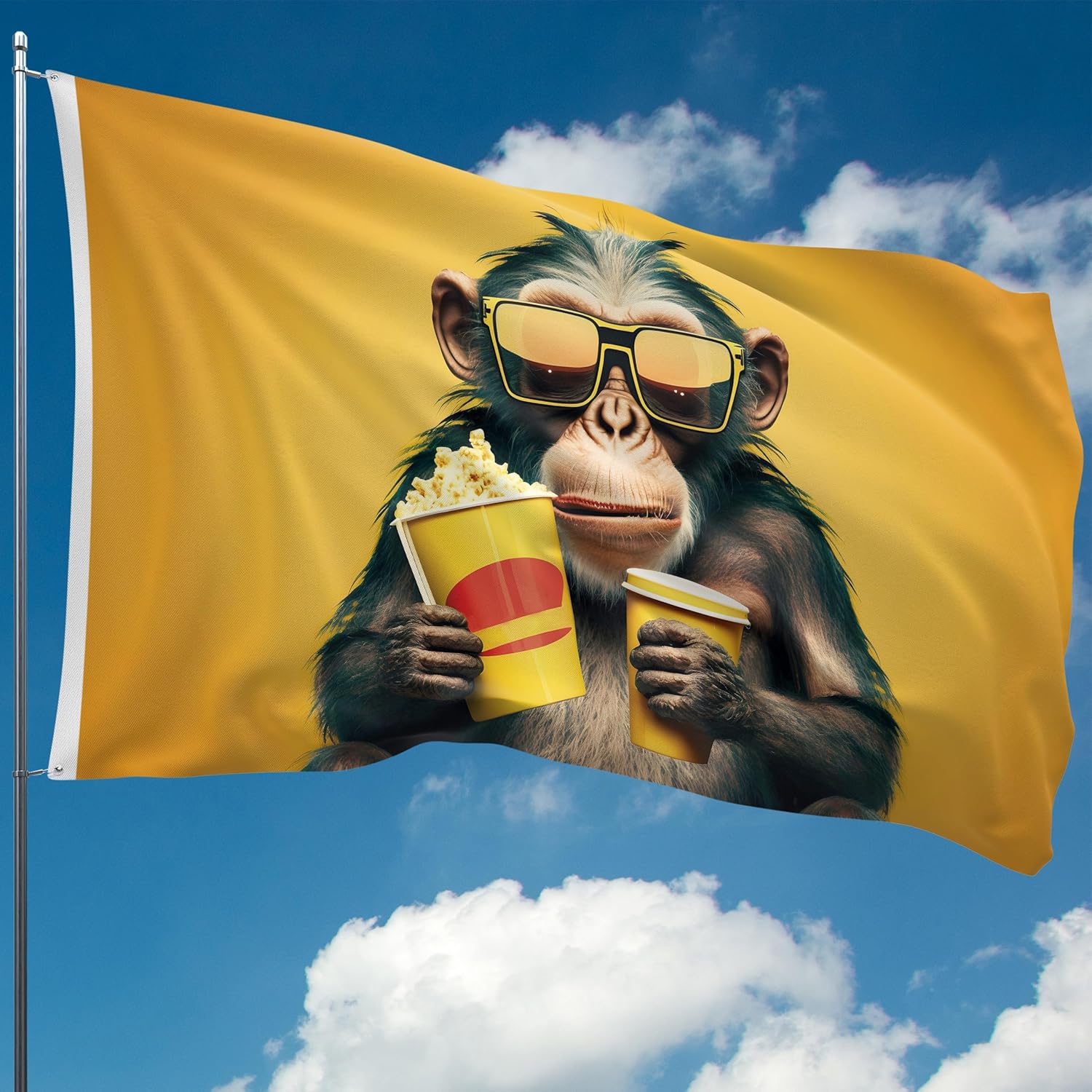 Popcorn Monkey Movie Night Tap - Home Cinema Wall Art ulasan dan harga