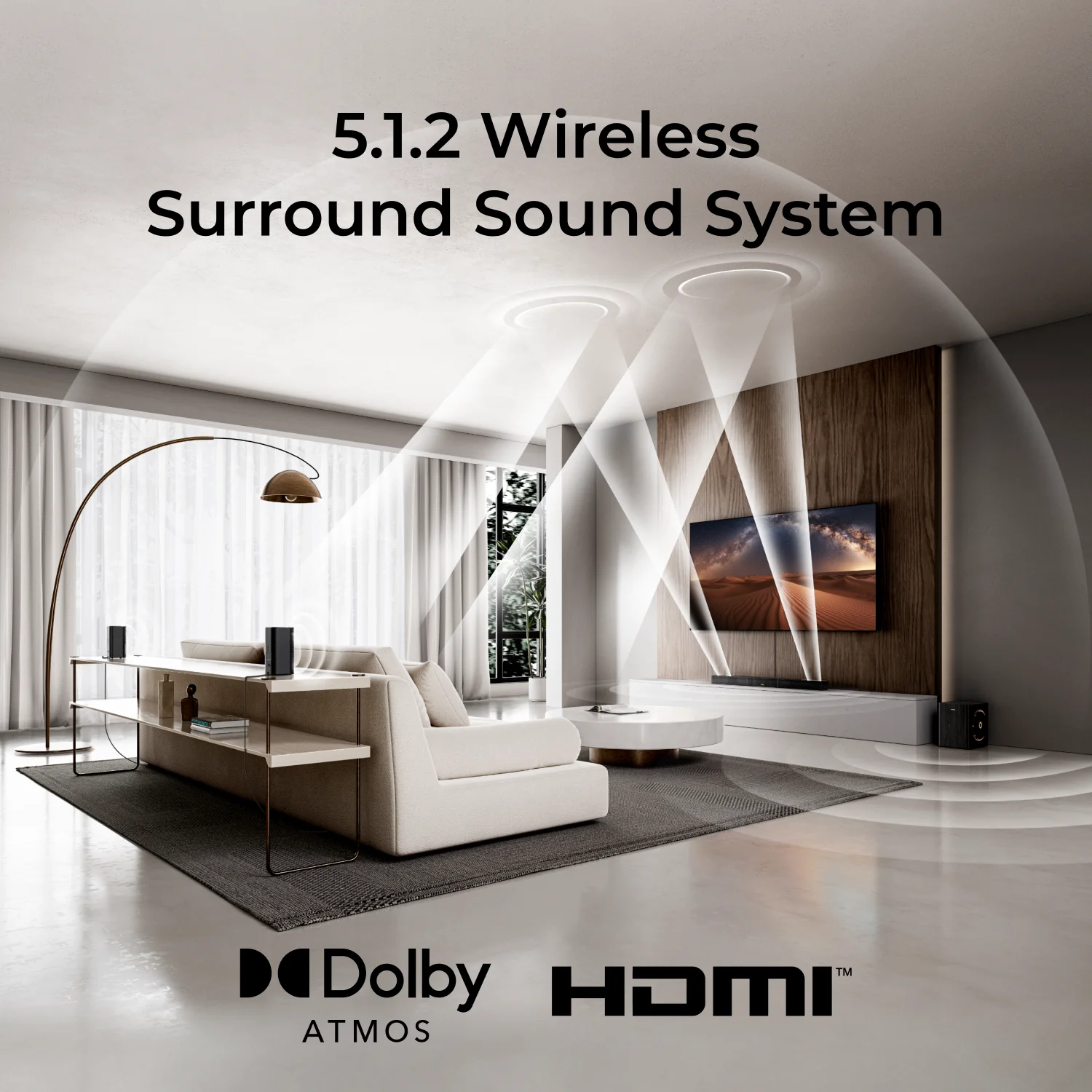X40 5.1.2ch Wireless Surround  - Home Cinema Sound System ulasan dan harga