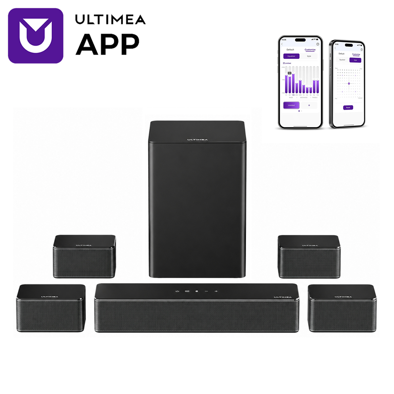 ULTIMEA 7.1 Surround Sound Sys - Home Cinema Sound System ulasan dan harga