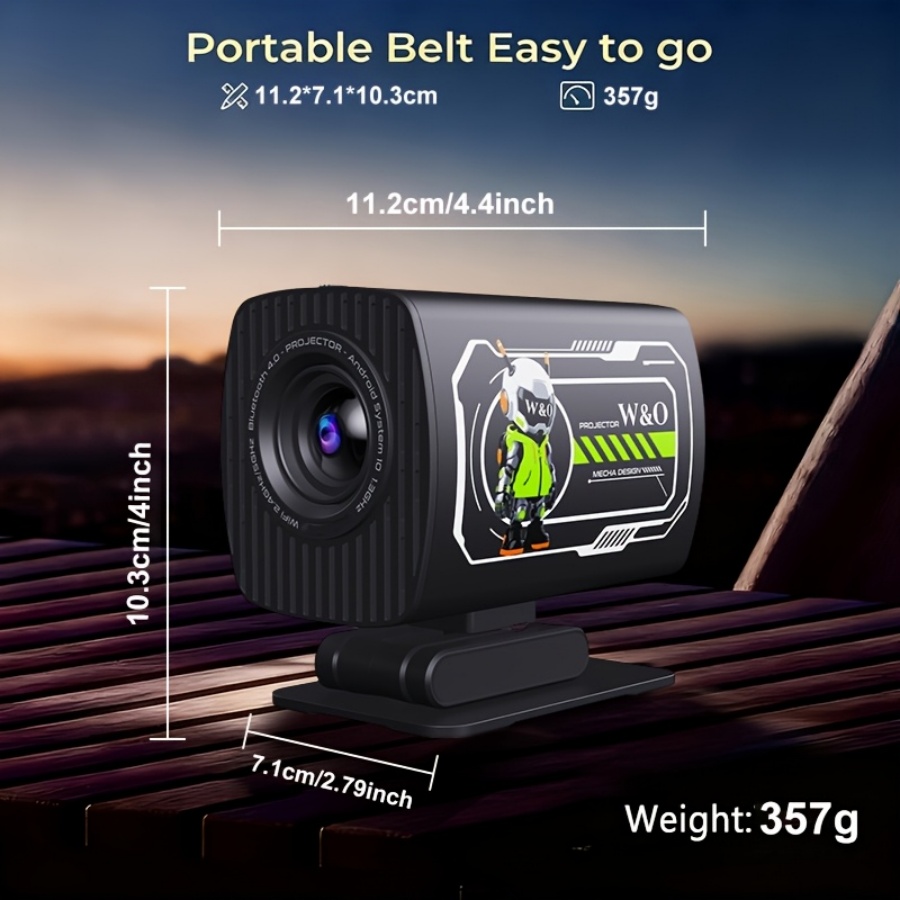 2026 New 1080P Projector Porta - Home Cinema Outdoor ulasan dan harga
