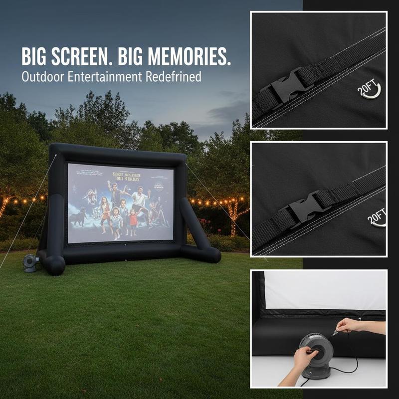 Blow Up Projection Display 20F - Home Cinema Outdoor ulasan dan harga