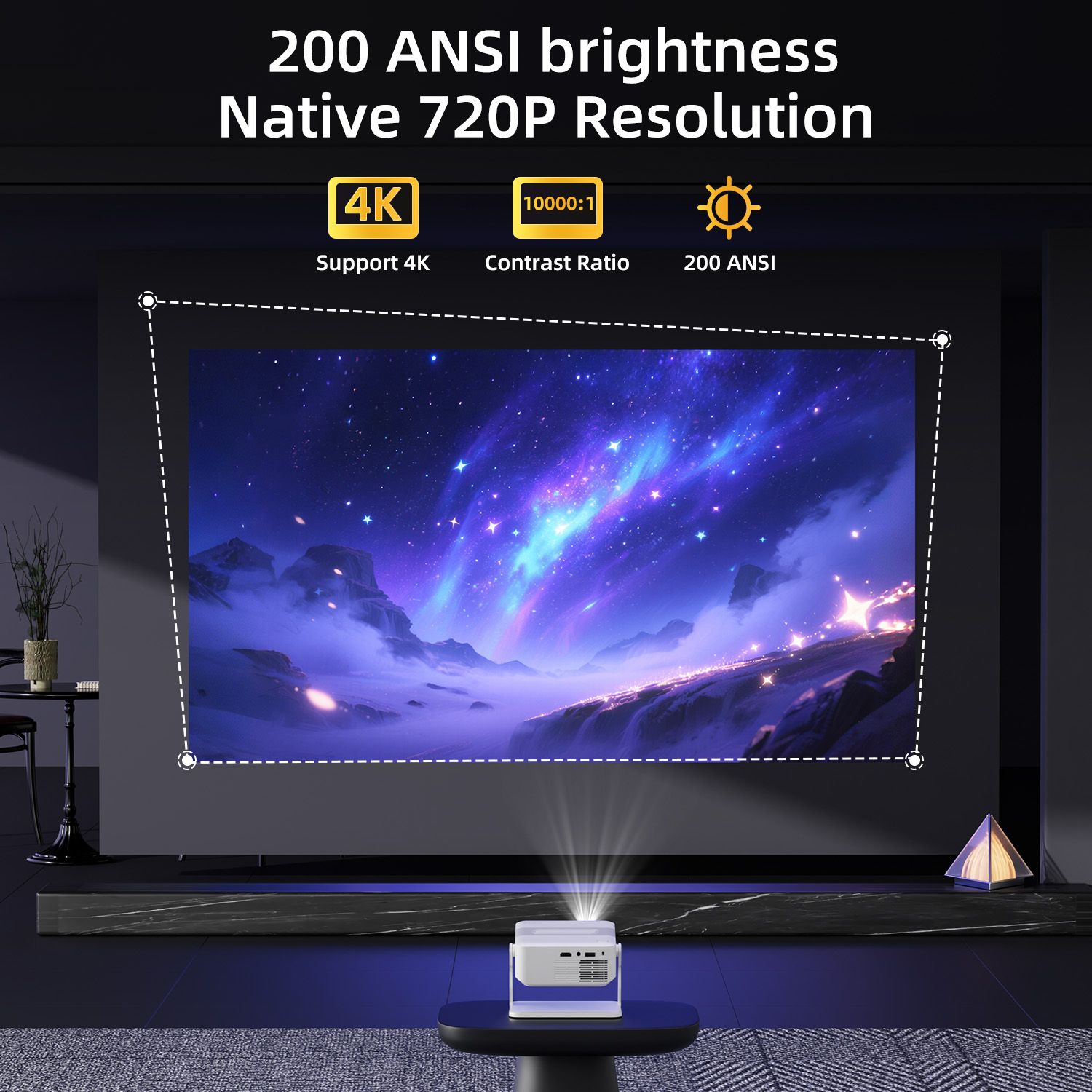 Xnano Projector HA109 4K Andro - Home Cinema Outdoor ulasan dan harga
