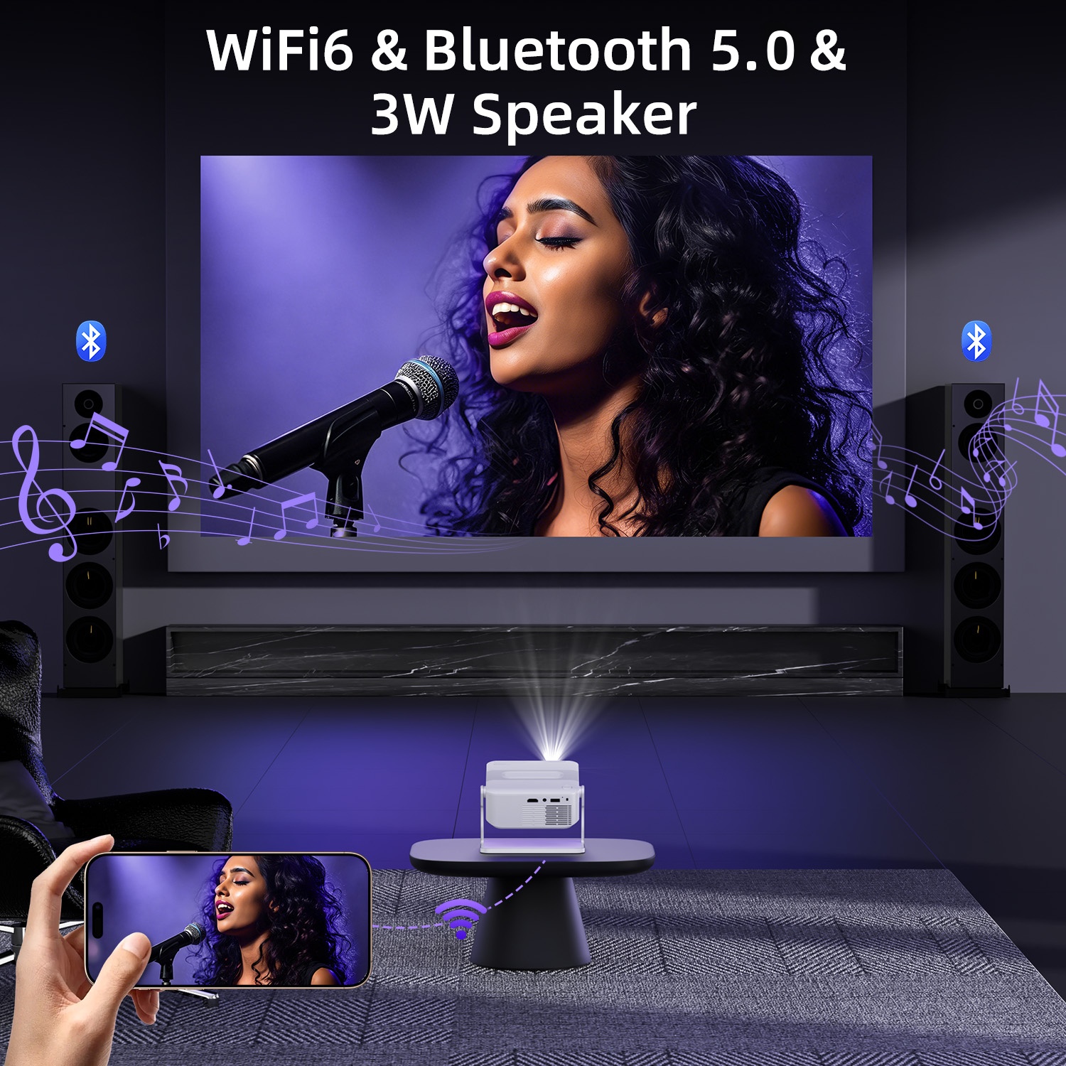 Xnano Projector HA109 4K Andro - Home Cinema Outdoor ulasan dan harga