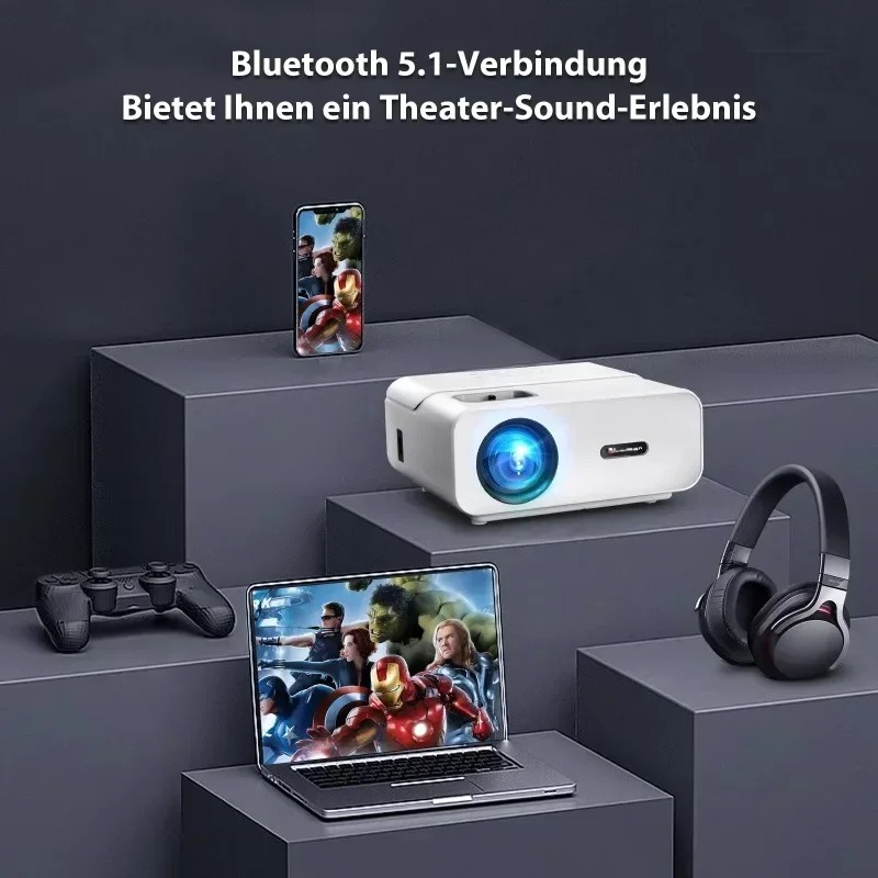 Portable LED Projector Short T - Home Cinema Dvd ulasan dan harga