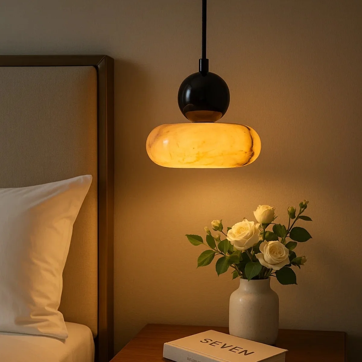 Nordic Art Bedside Pendant Lig - Home Cinema Glasses ulasan dan harga