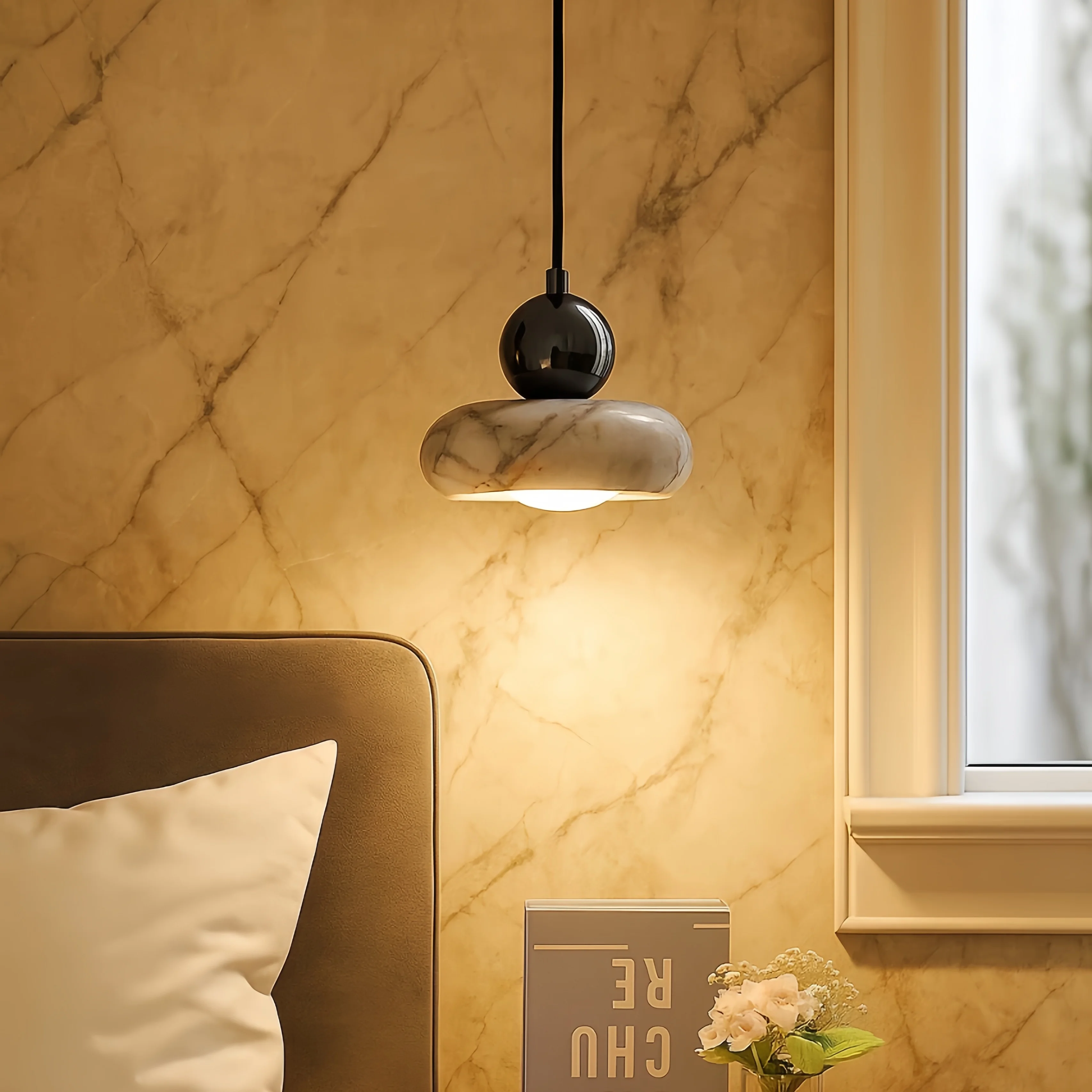 Nordic Art Bedside Pendant Lig - Home Cinema Glasses ulasan dan harga